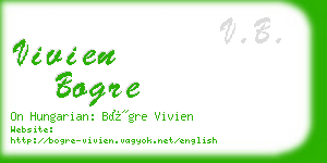 vivien bogre business card
